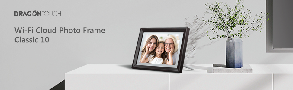 Dragon Touch Battery-powered Digital Picture Frame with Wi-Fi
